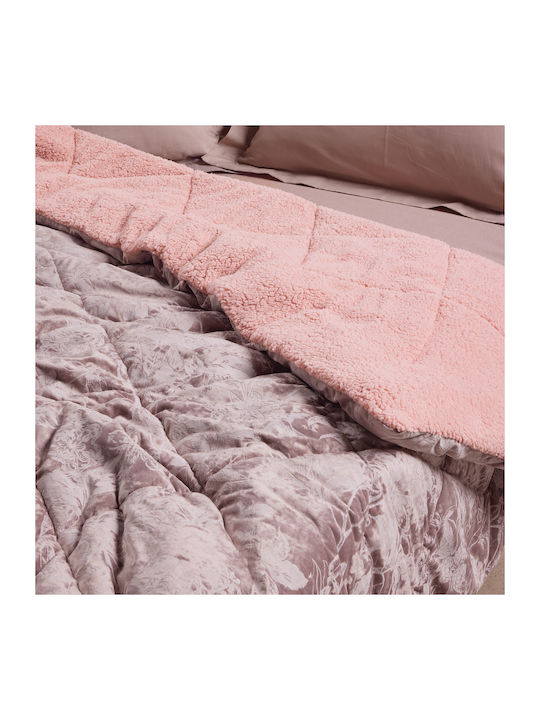 Das Home Bettbezug mit Hollowfiber-Füllung Einzelbett 160x220cm 1377 Nude 680 GSMGsm 11.5 togs Togs