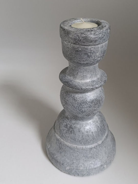 Artekko Candle Holder in Gray Color 7x7x8cm 1pcs
