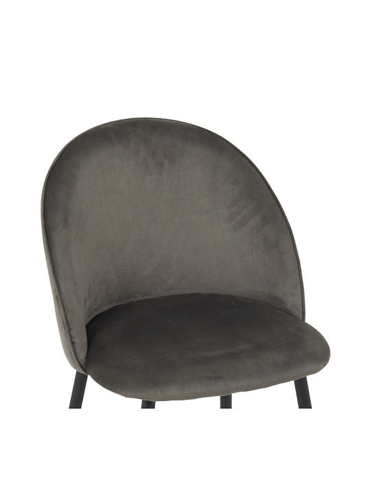 Perch Dining Room Velvet Chair Anthracite 50x43x82cm 2pcs