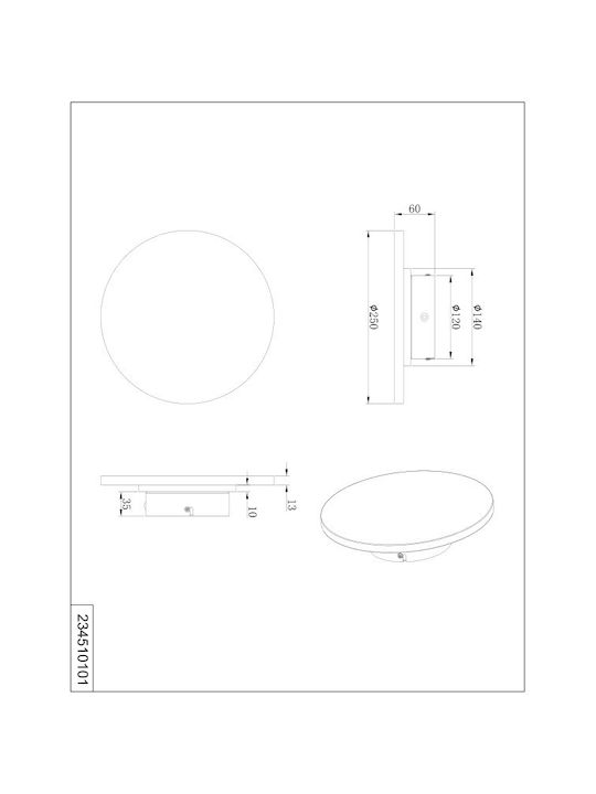 Trio Lighting Bobbin Modern Lumină de Perete
