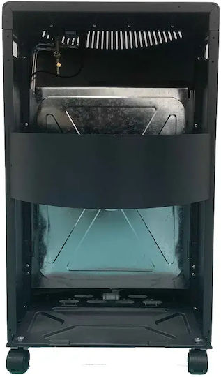 Ceramic Gas Heater 4200W Black 42x40x73.3cm