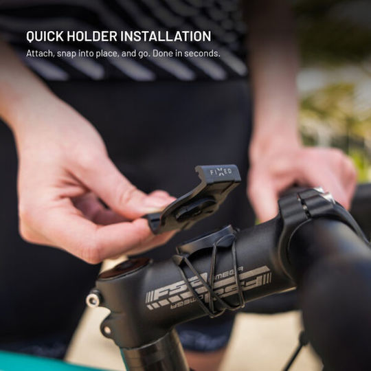 Fixed Bike Holder Dock Garmin 22mm Gramin Edge Computer Mounting Elastic Bands Black Fixdfg-22-bk
