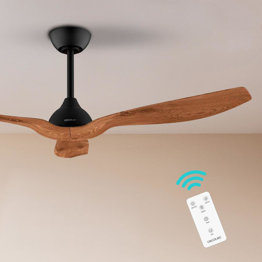 Cecotec EnergySilence Aero 5200 Ανεμιστήρας Οροφής 132cm με Φως Καφέ / Μαύρος