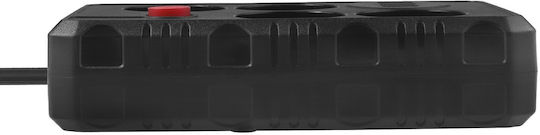 Maclean Energy Power Strip 4 Positions with Cable 1.5m