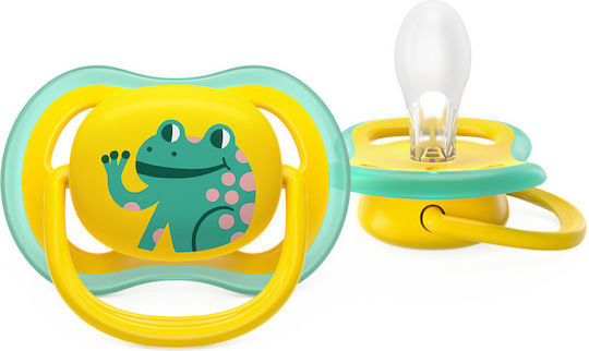 Philips Ultra Air Pacifiers Silicone with Case Yellow for 18+ months 2pcs