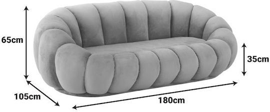 Pakketo Doppelsitzer Sofa Rosa 180x105x65cm