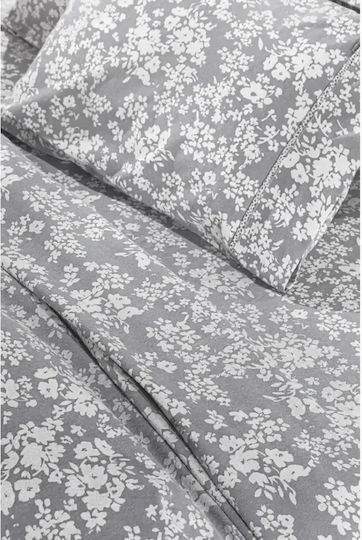 Guy Laroche Set Bettbezüge Odett Baumwolle 225x245cm Übergröße mit 2 Kissenbezügen Flannel