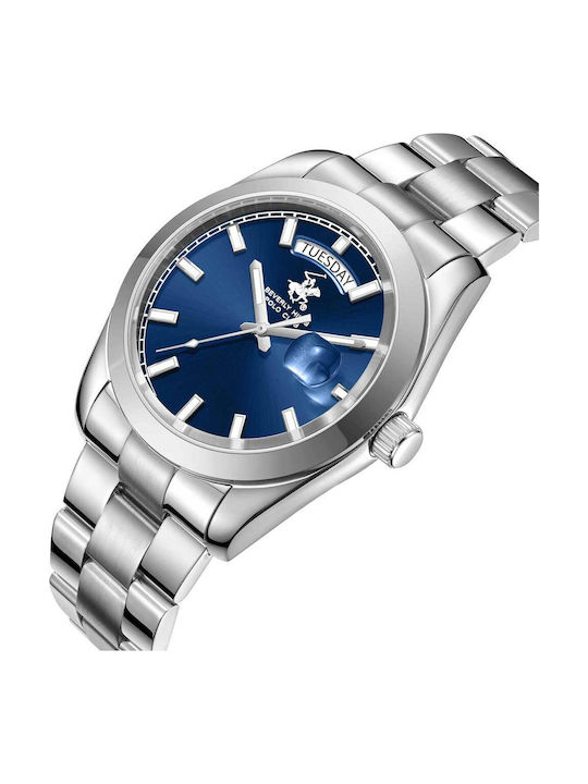 Beverly Hills Polo Club Uhr Batterie mit Metallarmband