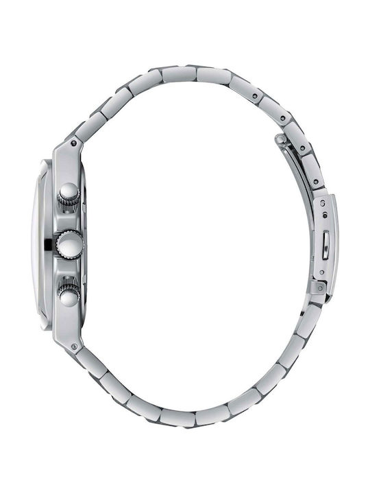 Beverly Hills Polo Club Men's Watch Battery with Silver Stainless Steel Bracelet