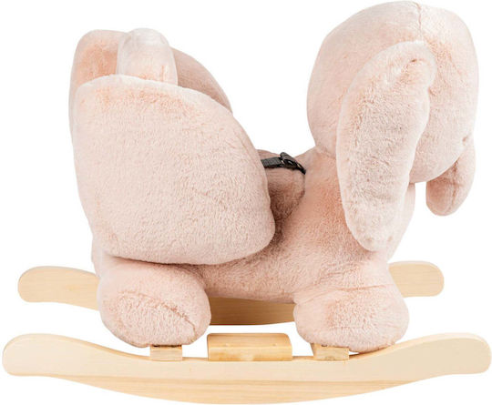 Nattou Fabric Rocking Toy Elephant for 36+ months Pink
