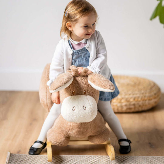 Nattou Teddy Κουνιστό Παιχνίδι Γαϊδουράκι για 36+ μηνών Μπεζ