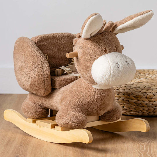 Nattou Teddy Κουνιστό Παιχνίδι Γαϊδουράκι για 36+ μηνών Μπεζ