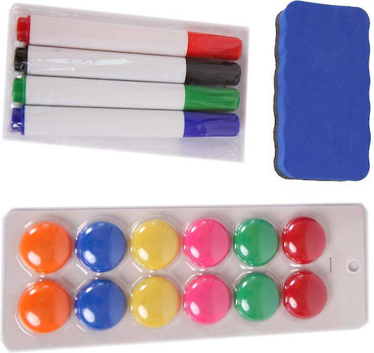 Bakaji Magnetic Hanging Dry Erase Board 90x60cm