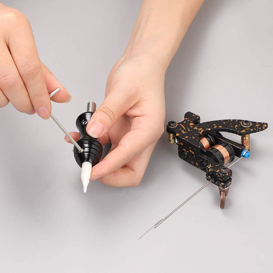 Set 2 Mașini de Tatuat Alimentare 20 Ace de Tatuaj Mașină cu Bobină Piele de Practică Pedală Kit Accesorii