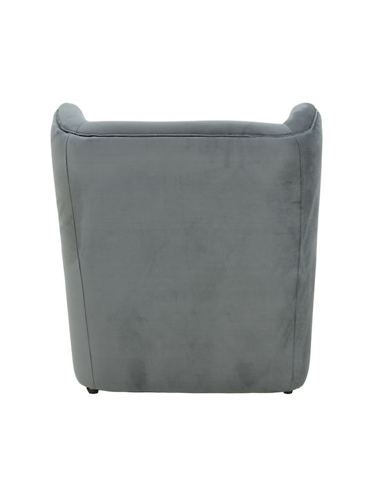 Regalo Samt Sessel Anthrazit 75x88x85cm