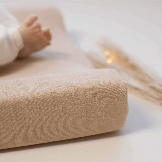 Trois Kilos Sept Changing Pad Cover made of Fabric Beige/Ecru 70x50cm