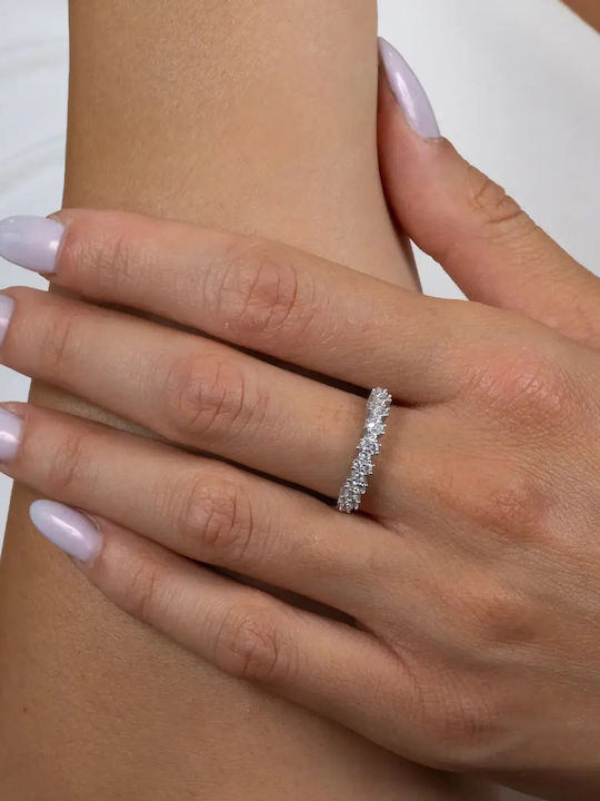 Set mit Halskette , Ohrringe & Ring aus Silber mit Steinen