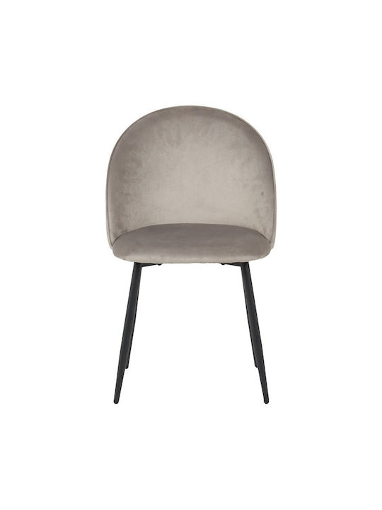 Perch Dining Room Velvet Chair Grey 50x43x82cm