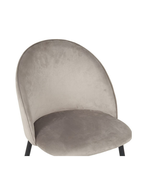 Perch Dining Room Velvet Chair Grey 50x43x82cm