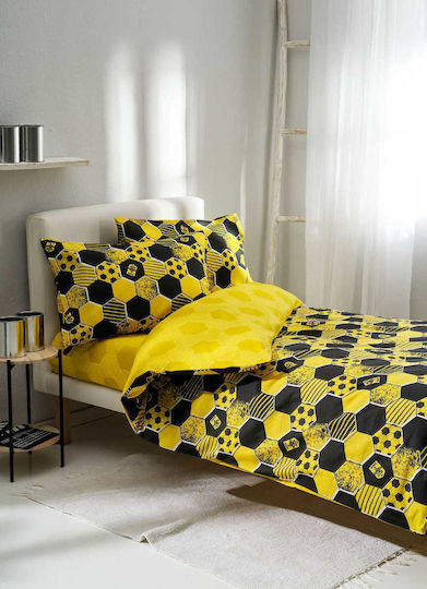 Vesta Home Σετ Σεντόνια Μονά Βαμβακερά 170x260cm 3τμχ