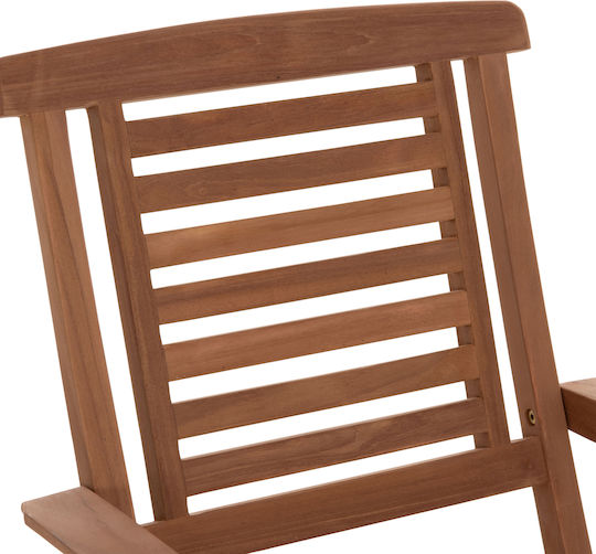 Outdoor Wooden Chair Crander Teak 2 Pieces 53x63x90 cm