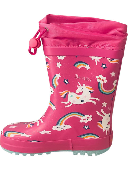 Kids Wellies with Internal Lining Pink