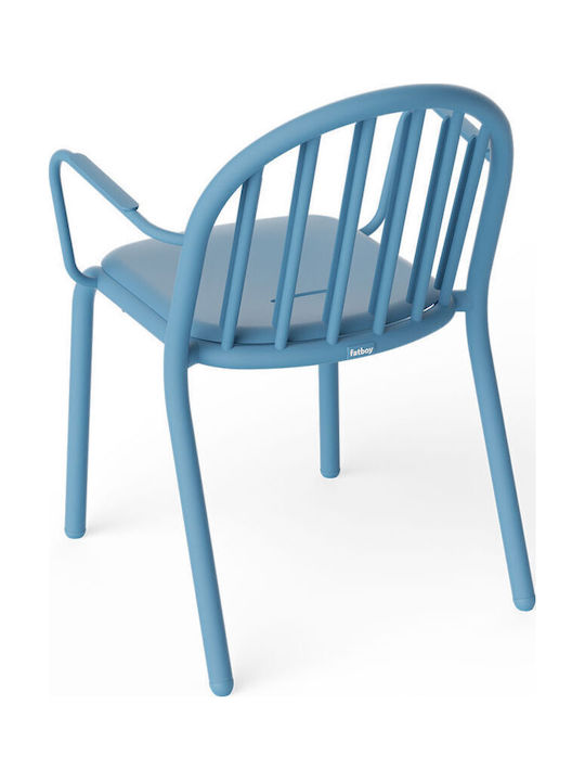 Градински Стол Алуминиев Wave Син 2 Бройки 60x59.5x80.5см