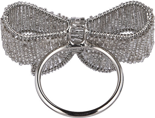 Butlers Napkin Ring Glass Silver