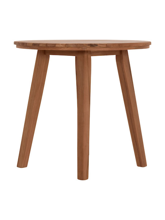 Dante Round Table Dining Room from Solid Wood Teak 46x46x75cm
