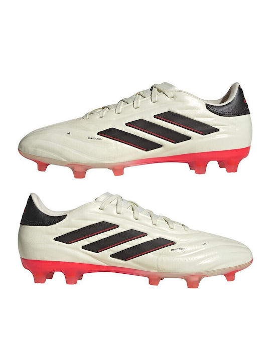 adidas Copa Pure.2 Pro Fußballschuhe mit Stollen Ivory / Core Black / Solar Red