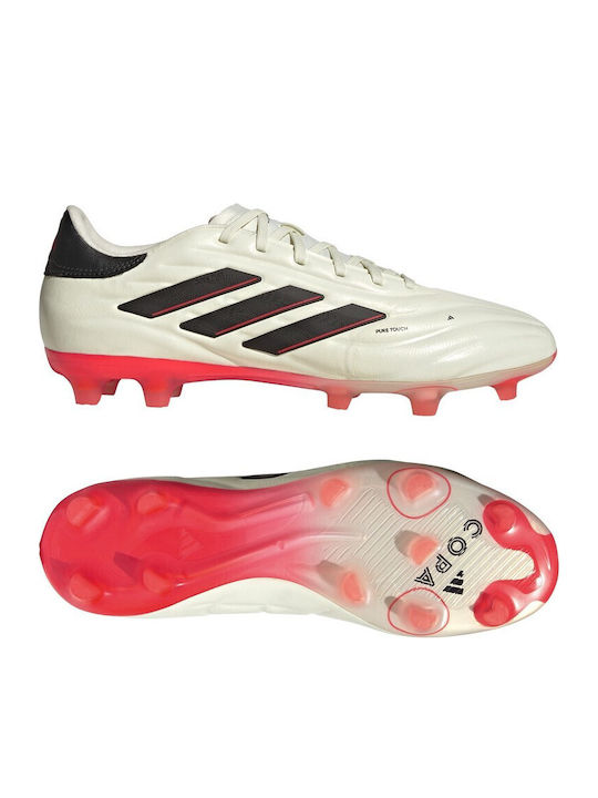 adidas Copa Pure.2 Pro Fußballschuhe mit Stollen Ivory / Core Black / Solar Red