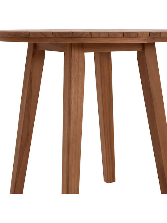 Dante Round Table Dining Room from Solid Wood Teak 46x46x75cm