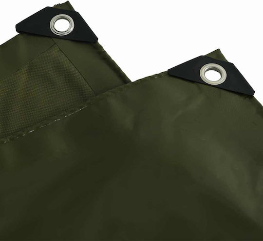 vidaXL Waterproof Tarpaulin 650gr/m² 3x2m. Heavy Duty Khaki
