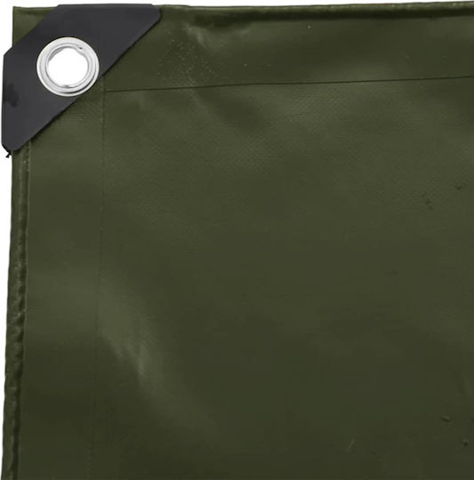 vidaXL Waterproof Tarpaulin 650gr/m² 3x2m. Heavy Duty Khaki