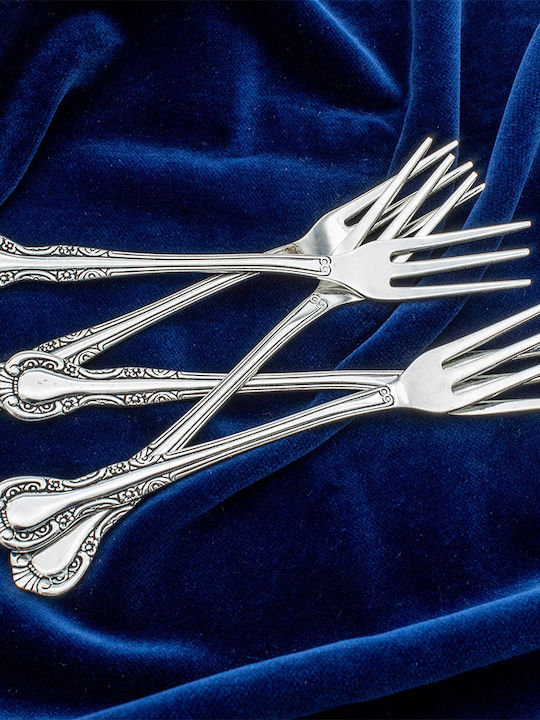 Savvas Design Gabel-Set Tabelle Edelstahl Silber 5Stück