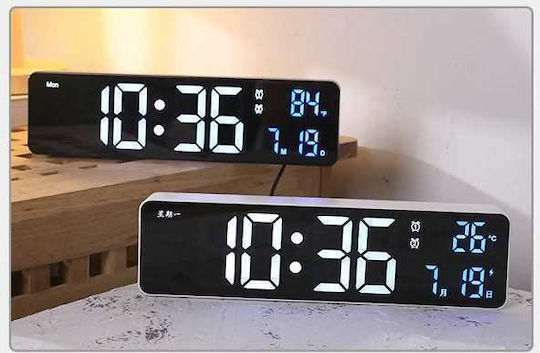 Ceas Digital de Masă cu Alarmă Negru 466257_b