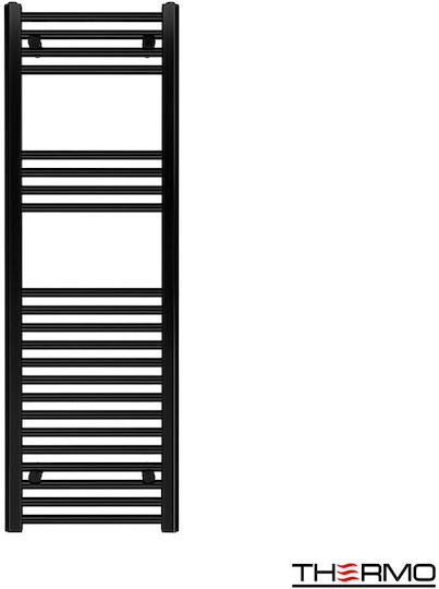 Thermo Towel Rail Bathroom 120x400 Black
