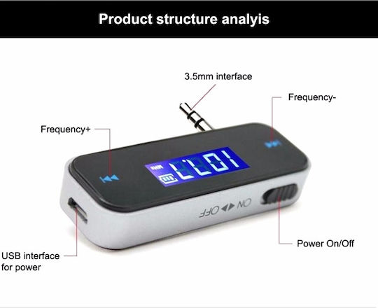 Pyramid FM Transmitter Αυτοκινήτου με USB