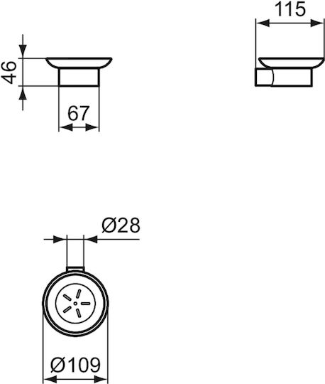 Ideal Standard Conca Seifenschale Gray