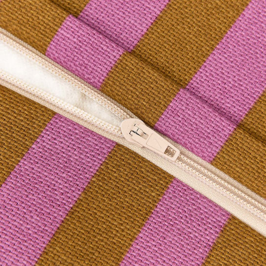 Πουφ Ξαπλώστρα Bliss Pink Curry 65x100x55cm