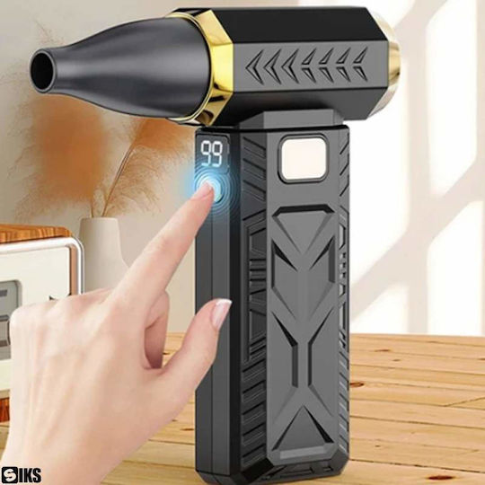 Mini Aspirator Fără Fir Cu Aer Siks 2 În 1 5 Viteze 3 Accesorii Lumină Led Portabil Pentru Îndepărtarea Prafului De Pe Tastatură Pc Monitor Păr De Animale Negru