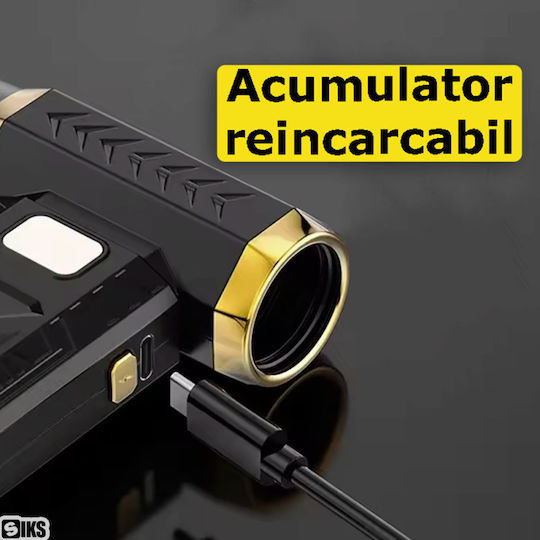 Mini Aspirator Fără Fir Cu Aer Siks 2 În 1 5 Viteze 3 Accesorii Lumină Led Portabil Pentru Îndepărtarea Prafului De Pe Tastatură Pc Monitor Păr De Animale Negru