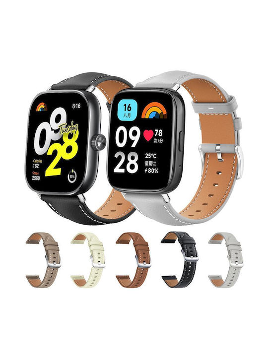 Δερμάτινο Λουράκι Shark Fine Grain Xiaomi Smart Band 9 Pro Redmi Watch 5 20mm Καφέ Δερμάτινο Λουράκι Shark Fine Grain Xiaomi Smart Band 9 Pro Redmi Watch 5 20mm Καφέ