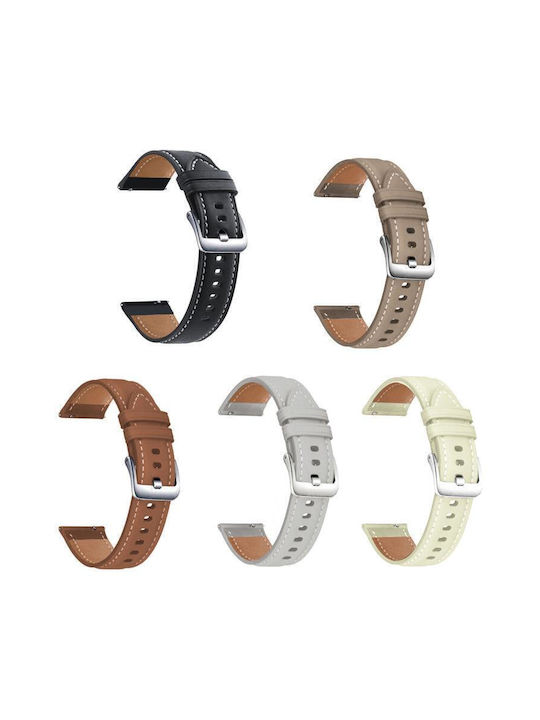 Λουράκι Δερμάτινο Καφέ (Xiaomi Watch 2 Pro / Watch S3Haylou LS02)