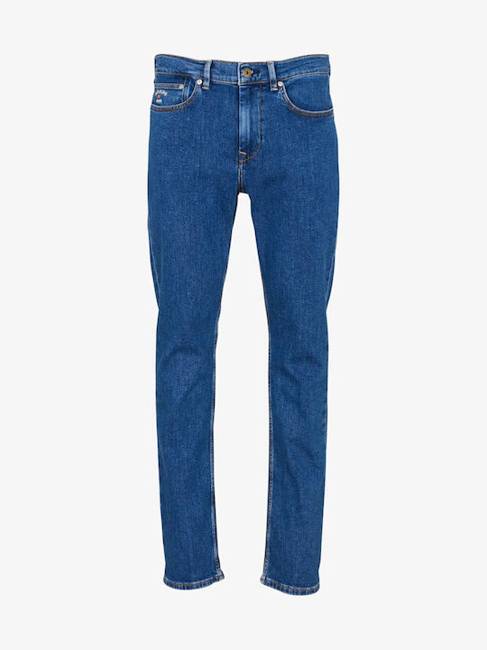 Pantaloni Jeans pentru Bărbați cu Croială Slim Îngustă Blue