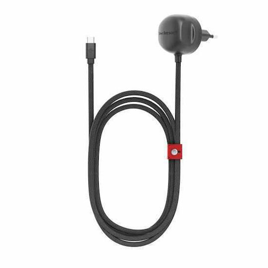 Twelve South Φορτιστής με Ενσωματωμένο Καλώδιο USB-C 30W Power Delivery Slate (PowerCord 1.2m)