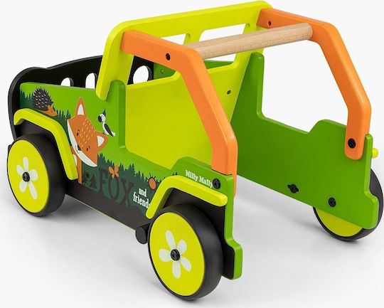 Milly Mally Explorer Fox and Friends Baby Walker for 12+ Months Green