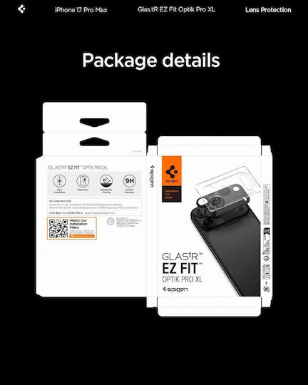 Spigen Glas.tr Optik Pro Camera Protection Membrane Orange for the Apple iPhone 17 Pro Max