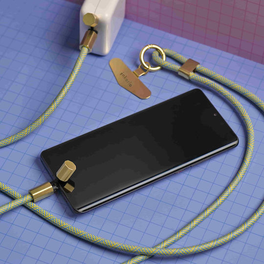 Kikkerland Inkerie Каишка за врата Кабел за Зареждане Usb-c Светлосин