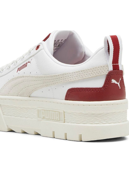 Mayze Lth Women's Flatforms Sneakers White